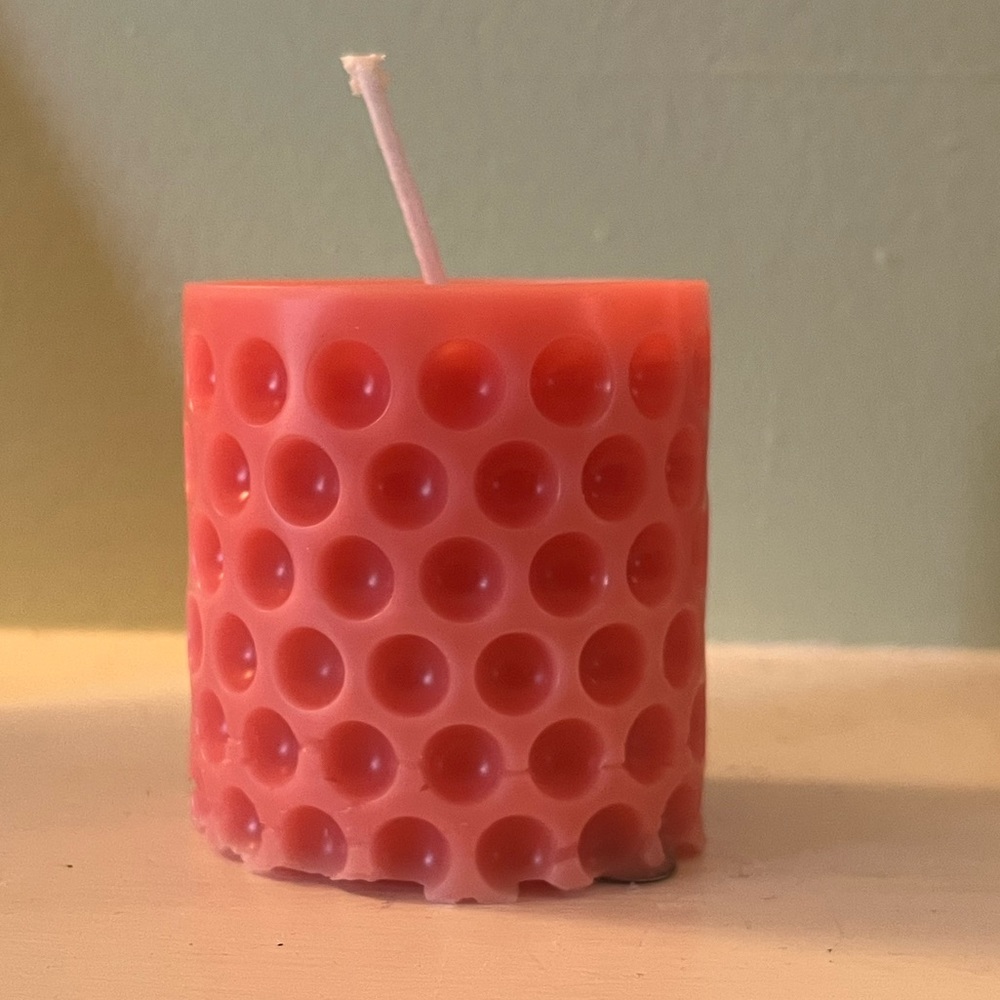 Soy candle with Crystal in it